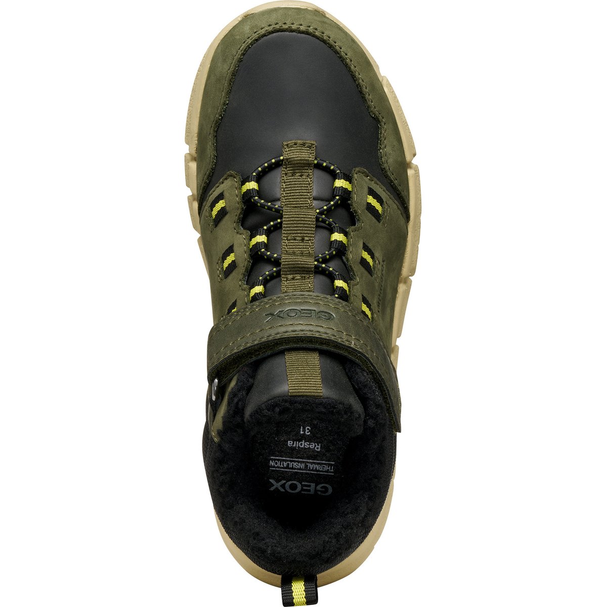 Bottes Et Bottines J FLEXYPER B ABX vert militaire/noir, GEOX