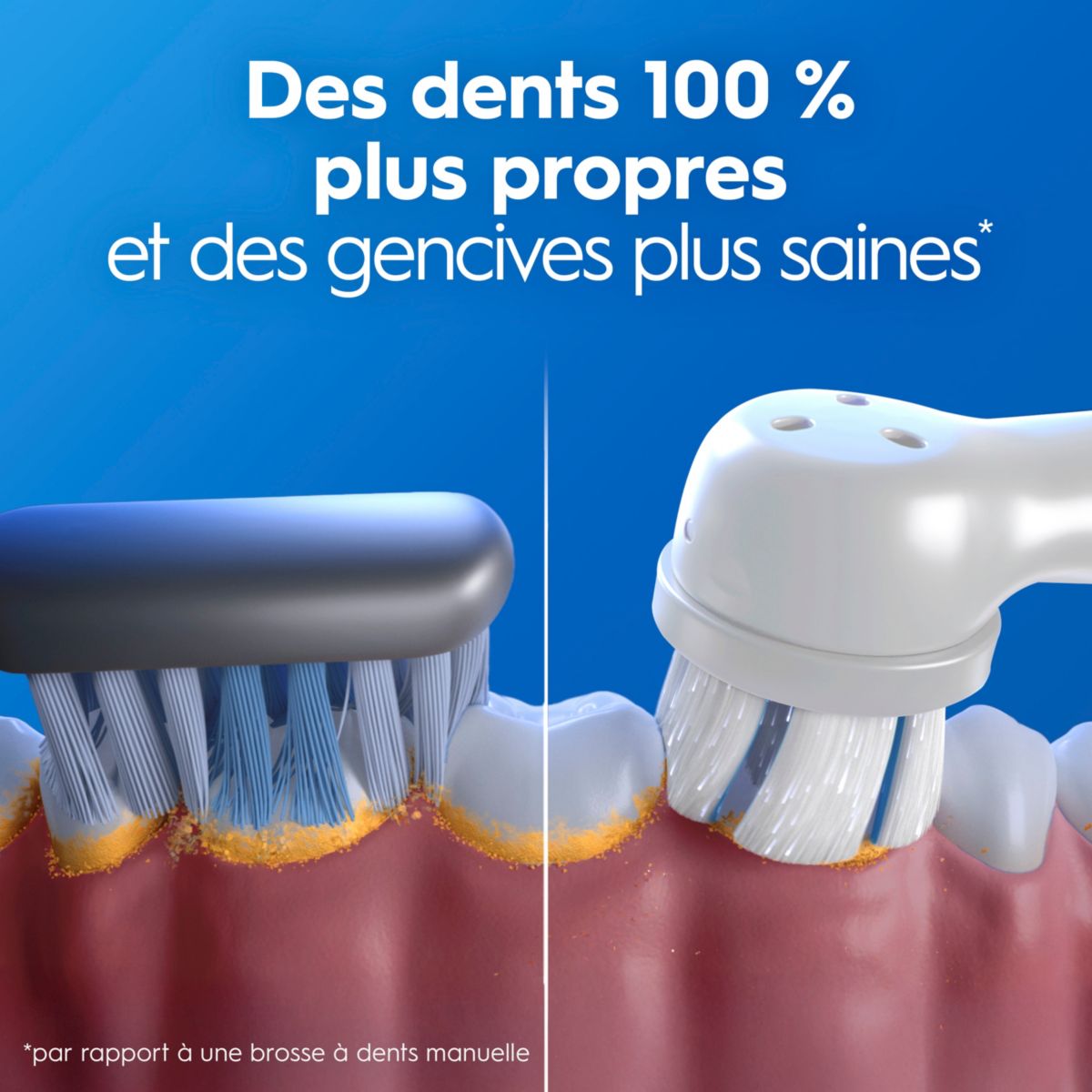 Brosse à dents électrique iO3S Bleue couleur unique, ORAL B