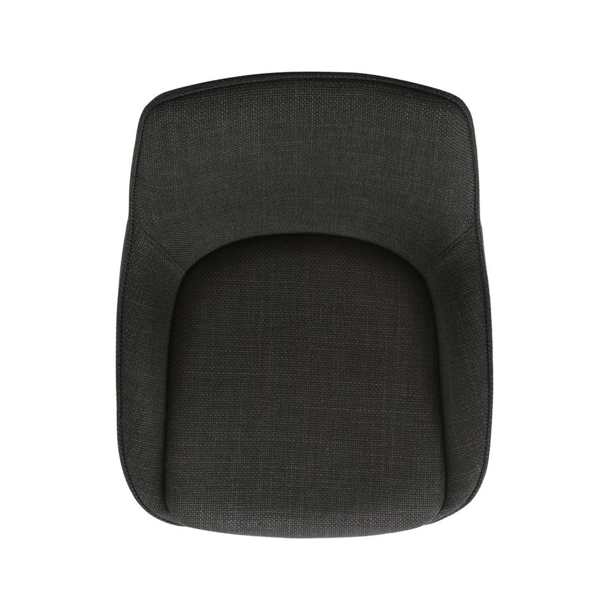 Chaise repas pivotante gris noir, ZAGO