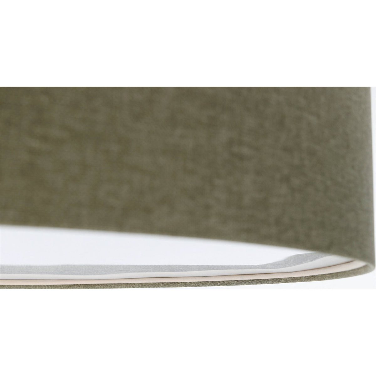 Plafonnier rond en tissu effet structuré Boho Elegant vert tissu effet structuré, BPS KONCEPT