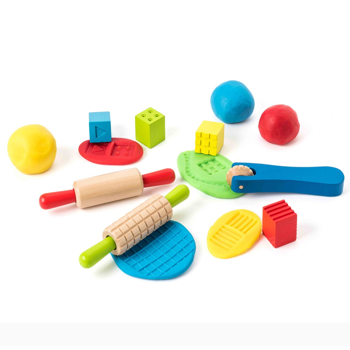 Coffret de pâte à modeler en bois blanc, OXYBUL 