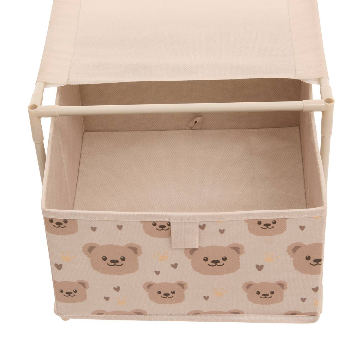 Table de chevet enfant 1 tiroir ourson TISSA beige, ATMOSPHERA FOR KIDS