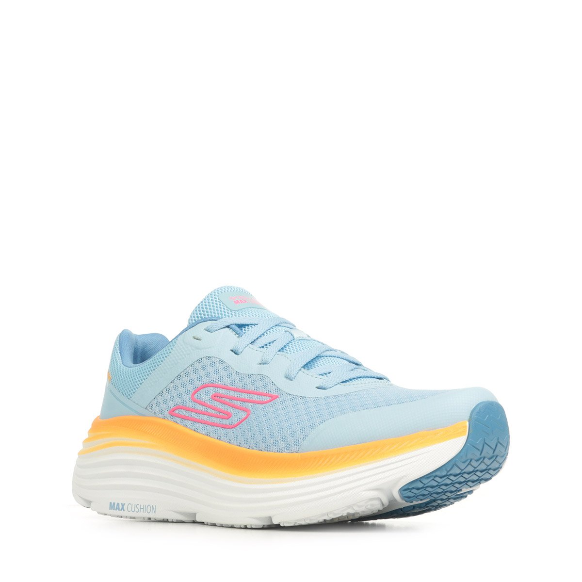 Chaussures de running MAX CUSHIONNING ENDEAVOUR blue/orange, SKECHERS