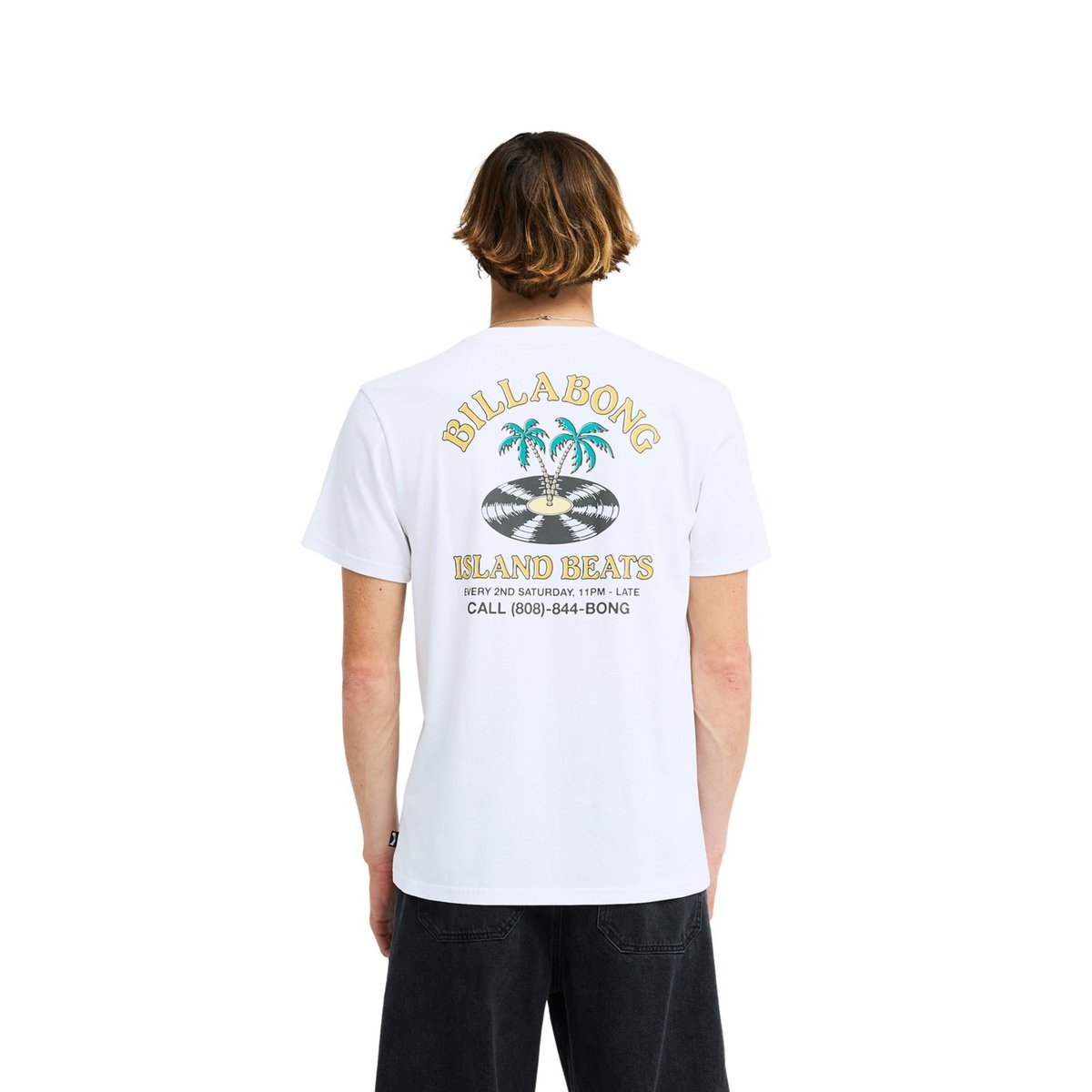 T shirt manches courtes ISLAND BEATS blanc white, BILLABONG