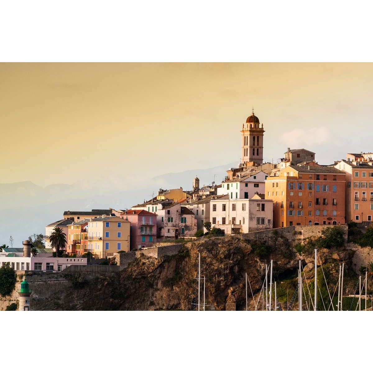 Tableau Mural Paysage Bastia CONTEMPORAIN URBAIN tableaux sur toile-orange, CEANOTHE