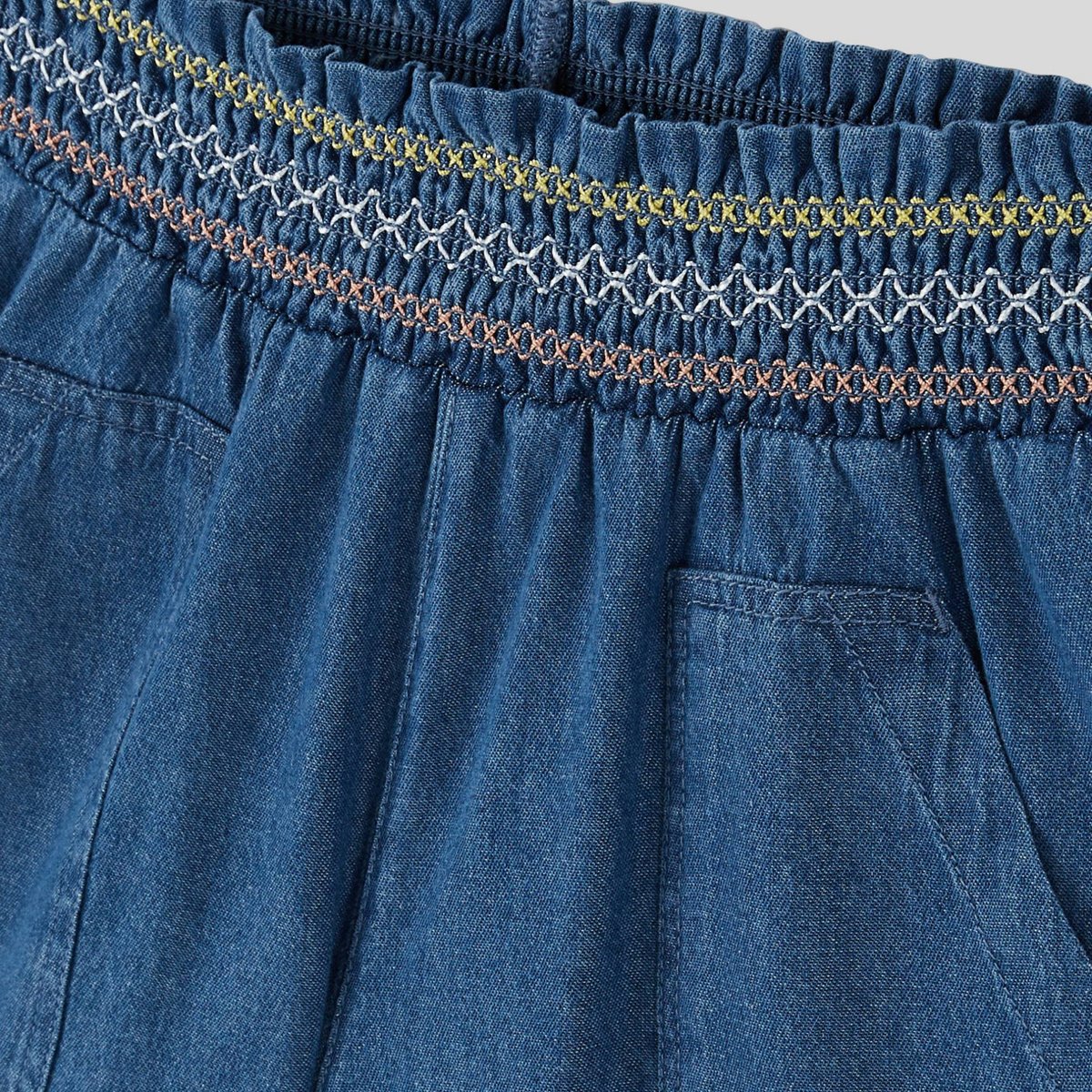 Short denim, certifié Oeko-Tex blue denim, MONOPRIX KIDS