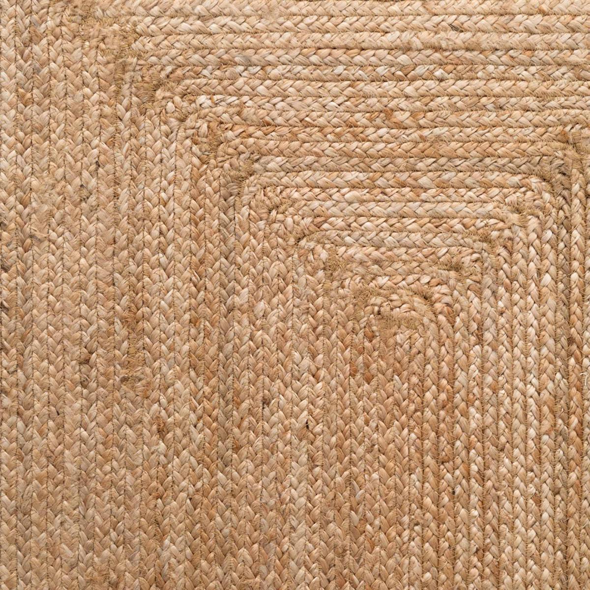 Tapis pour une chambre ou une entrée motif simple, JUTE L tissé main, design chaleureux marron, UN AMOUR DE TAPIS