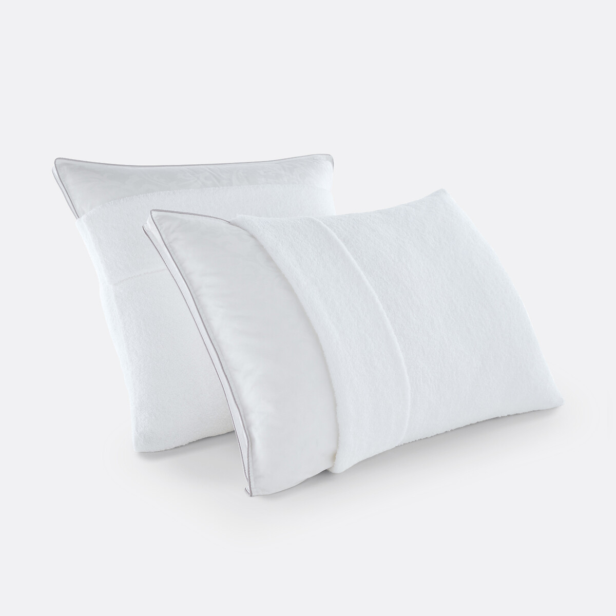 Protège oreiller éponge 100% coton blanc, LA REDOUTE INTERIEURS