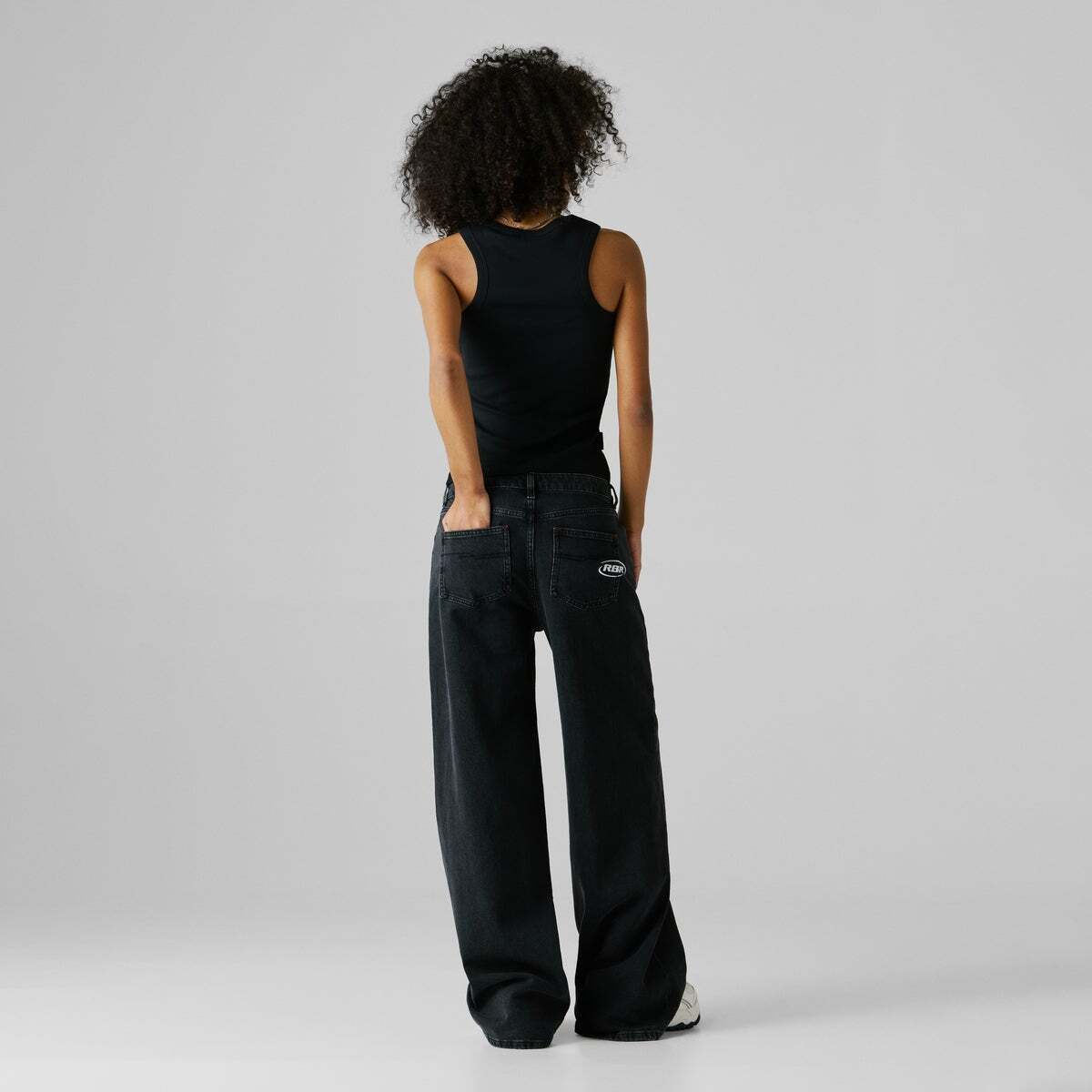 Jean Coupe Large, Taille Moyenne gris antracite, PEPE JEANS