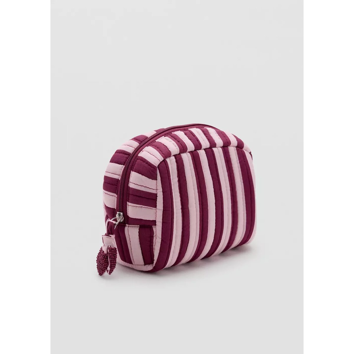 Trousse de toilette imprimée rayures rose, MANGO TEEN