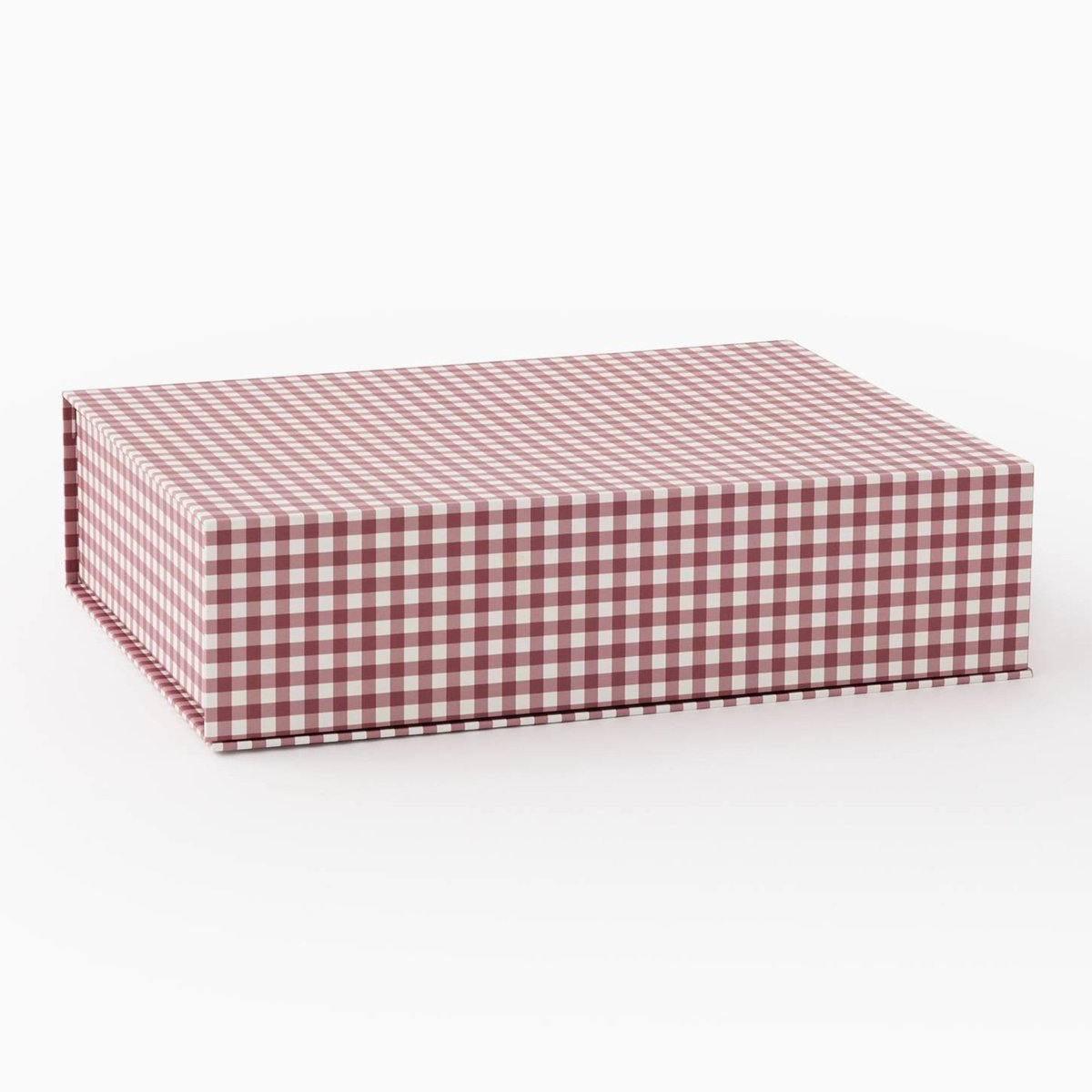 Boite de rangement A5 avec fermeture aimantée merlot, MONOPRIX