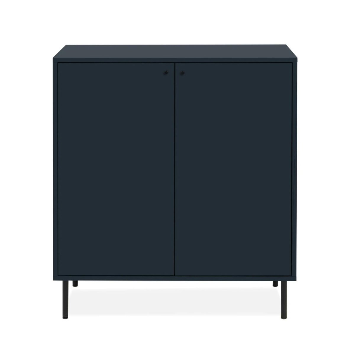 Petit buffet moderne bleu sombre 2 portes RAVEN bleu, PIER IMPORT