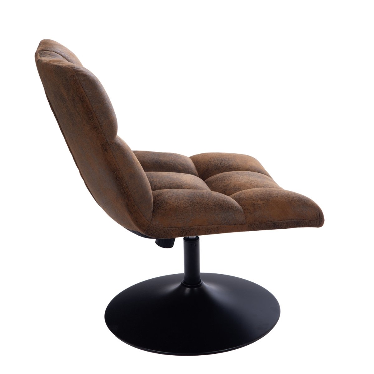 Fauteuil en similicuir Marcus marron, AMADEUS