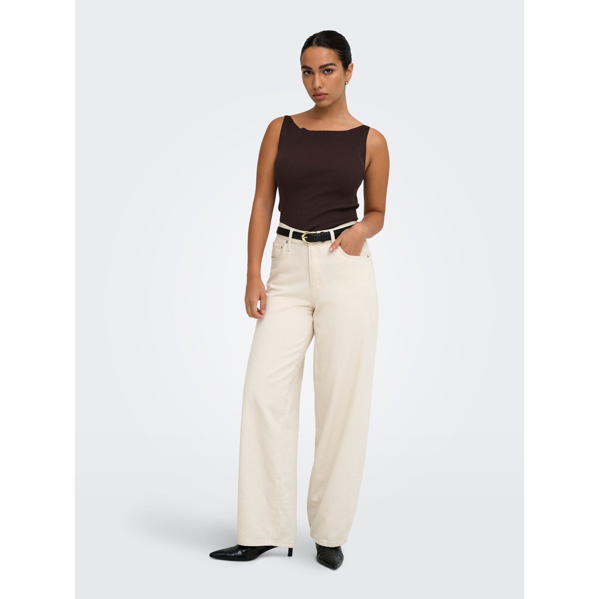 Top marron - coffee bean 1, JDY