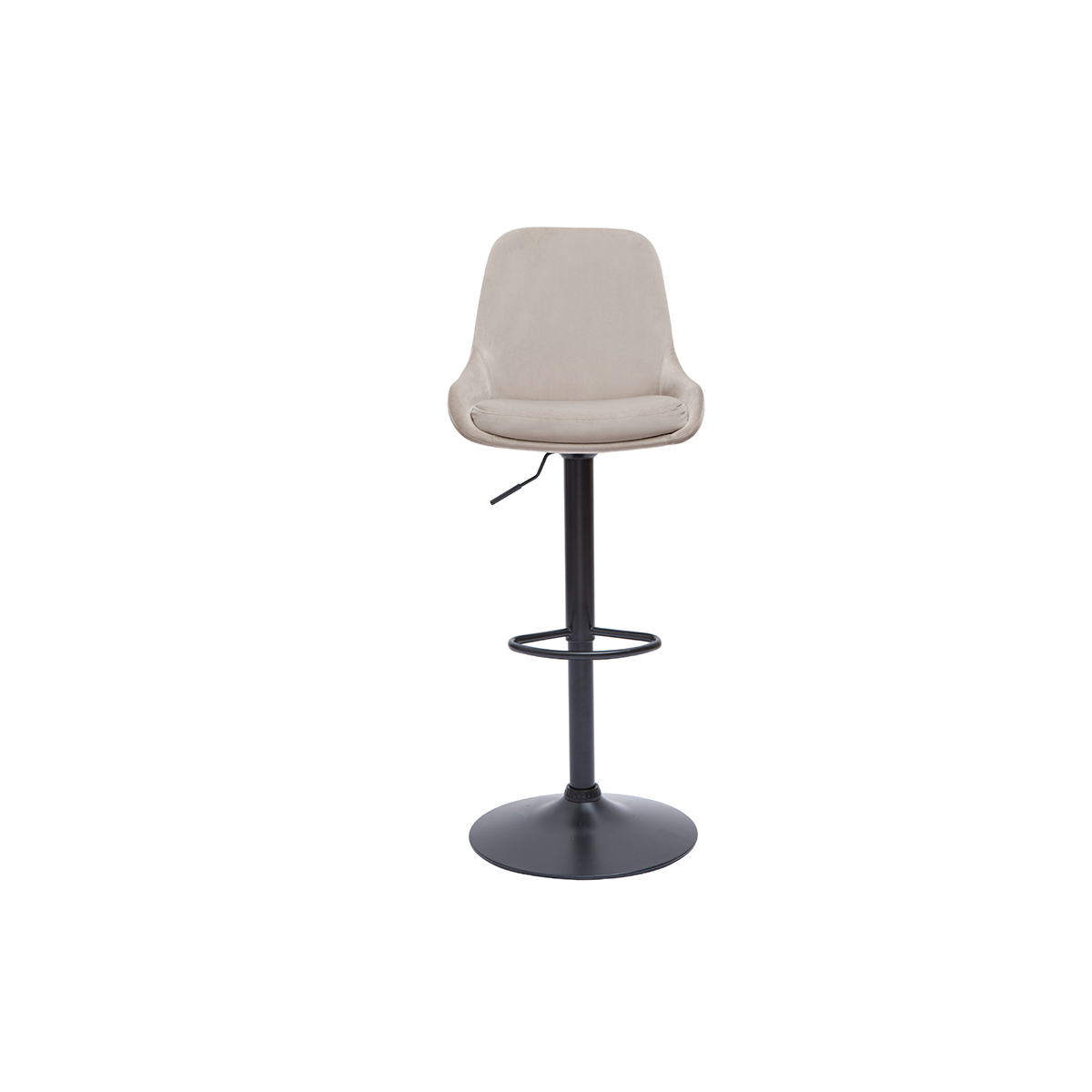 Tabourets de bar design réglables (lot de 2) HOLO taupe, MILIBOO