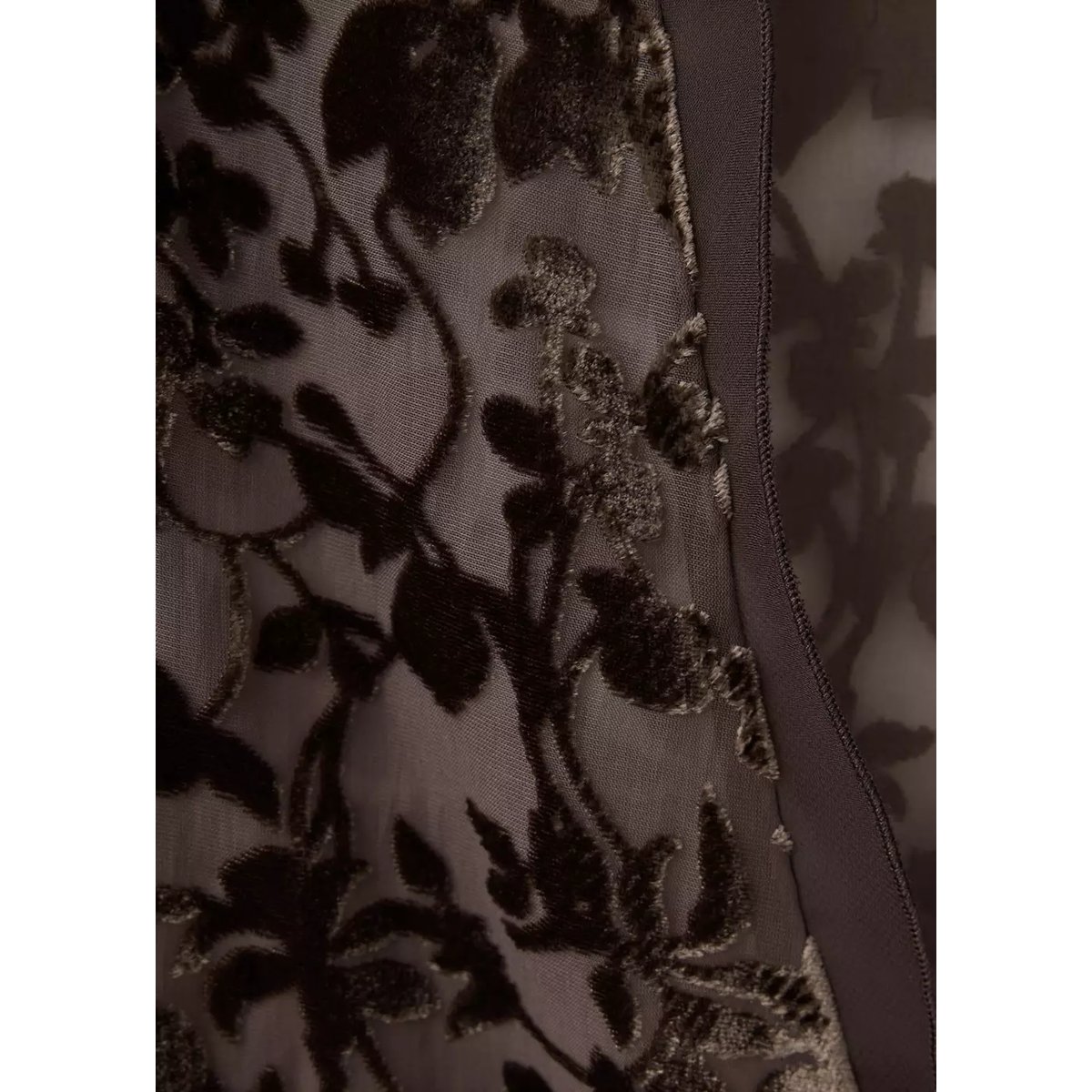 Blouse en dévoré avec nœuds marron, MANGO