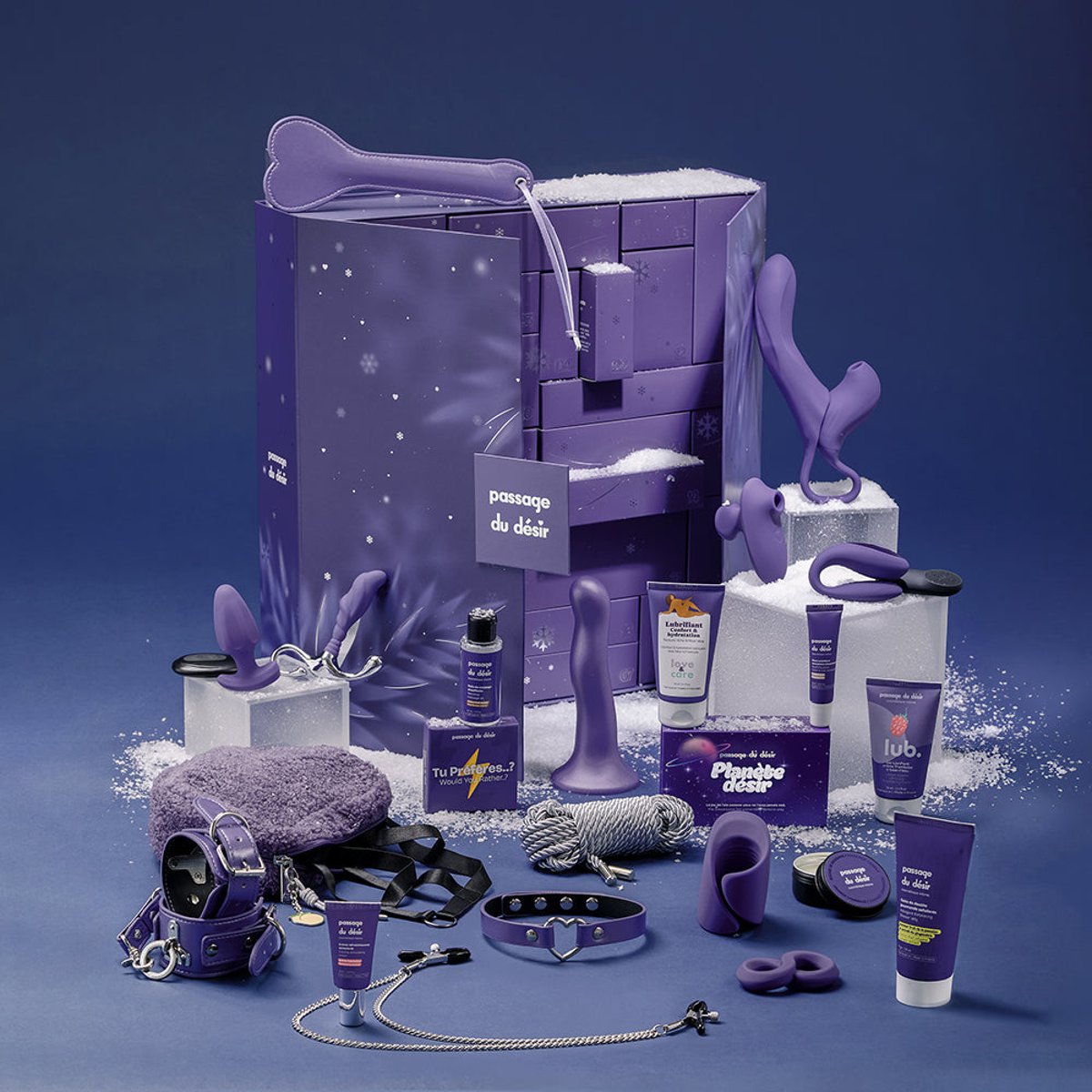 Stimulateur Clitoridien Rabbit 3-en-1 Calypso Calendrier de l'Avent violet, PASSAGE DU DESIR