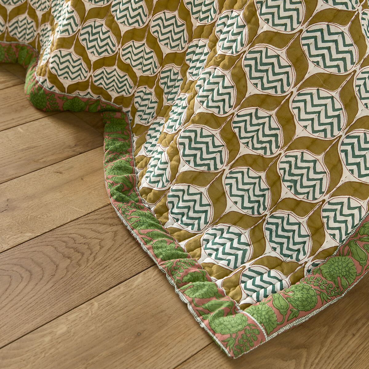 Kantha-Tagesdecke Malyam, Baumwoll-Voile bedruckt, LA REDOUTE INTERIEURS