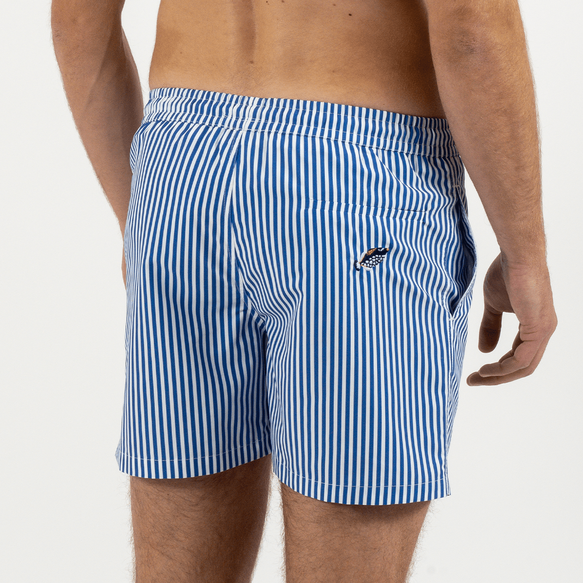 Short de bain Le BALISTE RAYE bleu lapis, VENDREDI