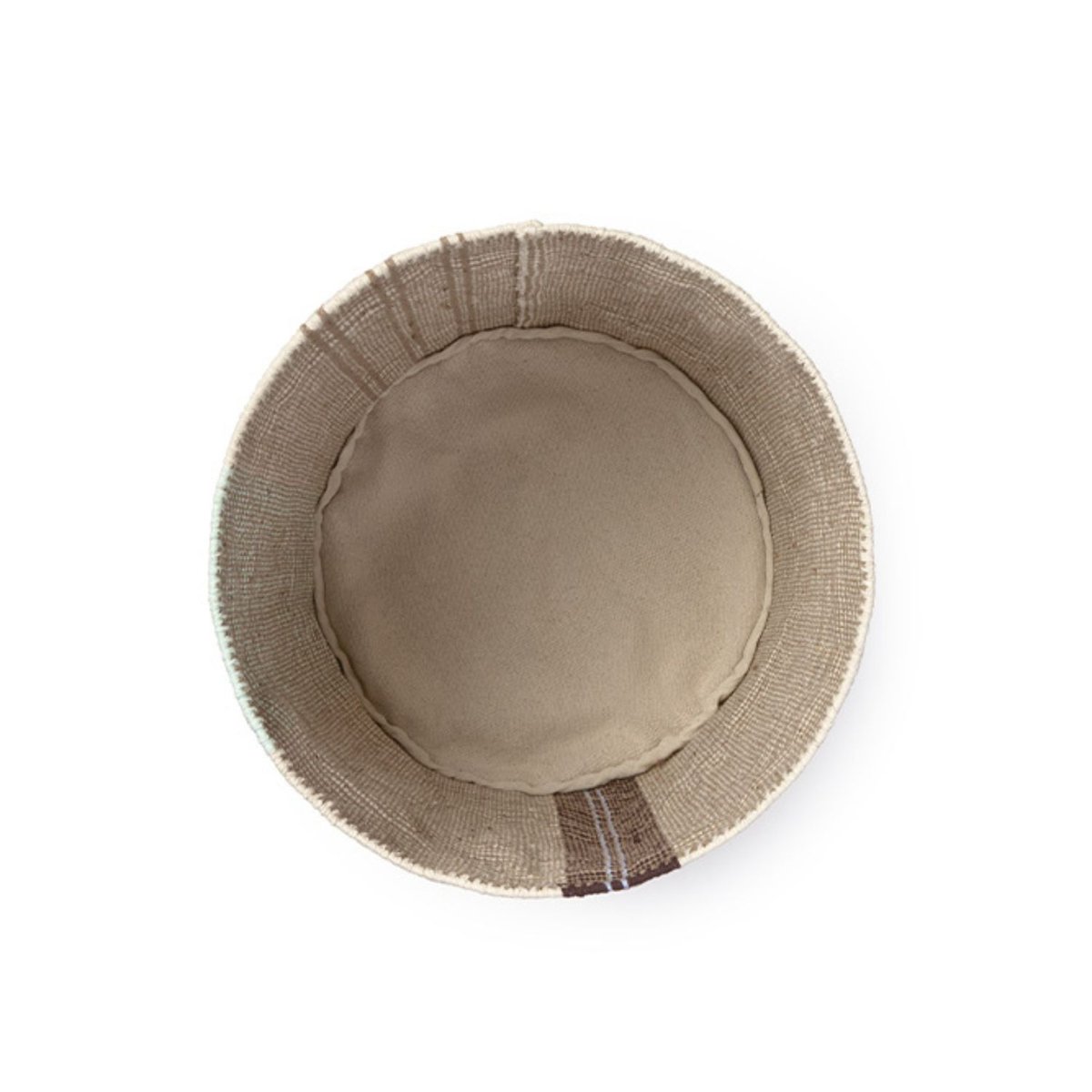 Tule de panier tissé à la main CASA OAXACA rugcycled, naturel, aqua, anil, café, LORENA CANALS