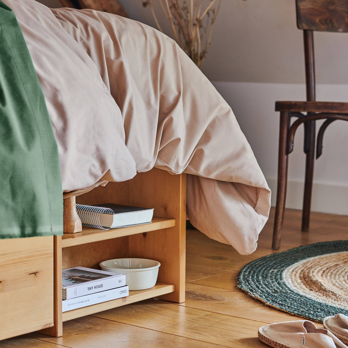 Lit rangement - TARA miel, CAMIF