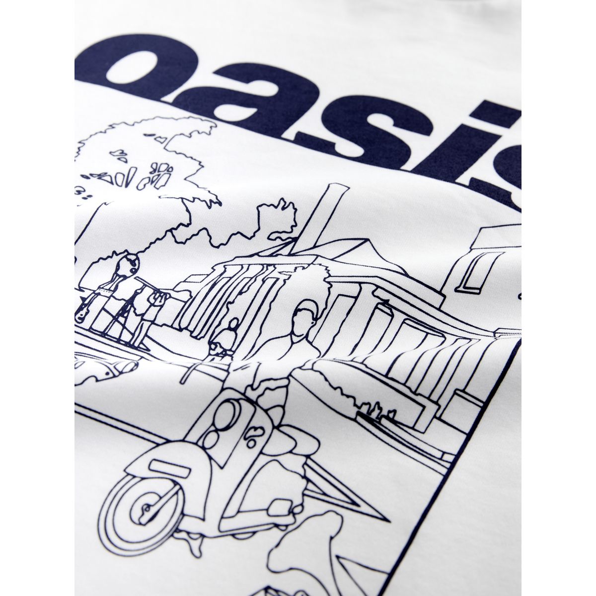 T-shirt oversize à motif oasis blanc, NEXT