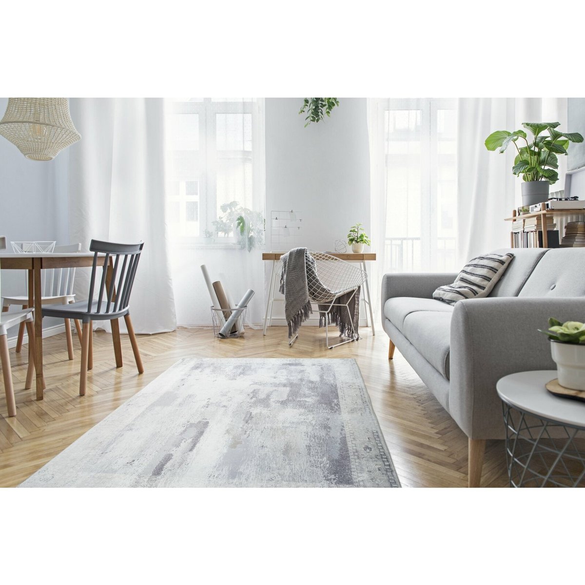 Tapis rectangulaire, SAPHIRA gris, ARTE ESPINA