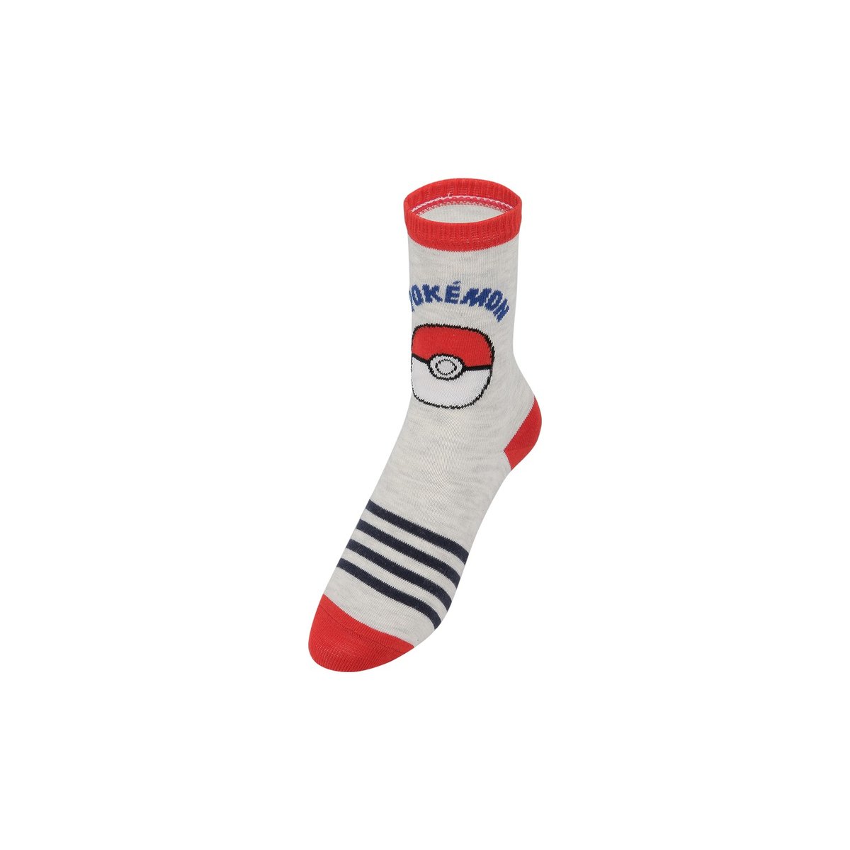 Lot De 12 Chaussettes Coton rouge/jaune/gris/bleu/blanc, POKEMON