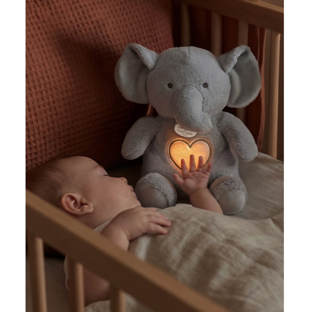 Peluche respirante RESPI'REVES eléphant gris, DOUDOU ET COMPAGNIE