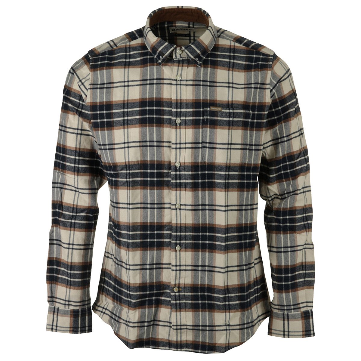 Chemise Barbour Portdown Tailored Checked Shirt ecru, BARBOUR