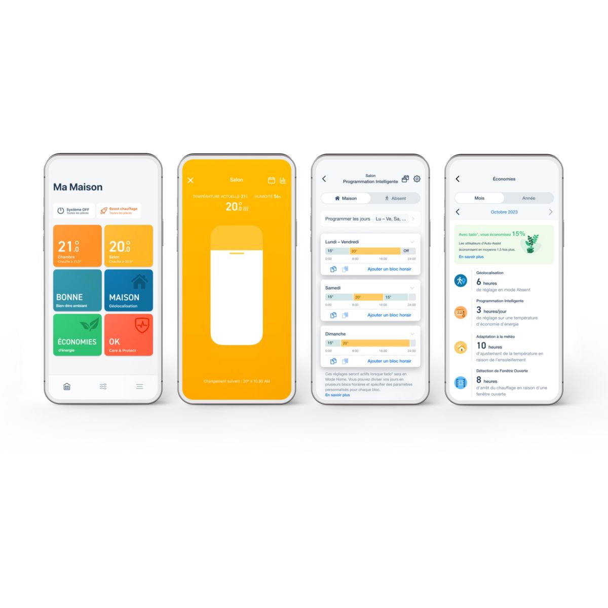 Thermostat connecté intelligent additionnel Filaire X couleur unique, TADO