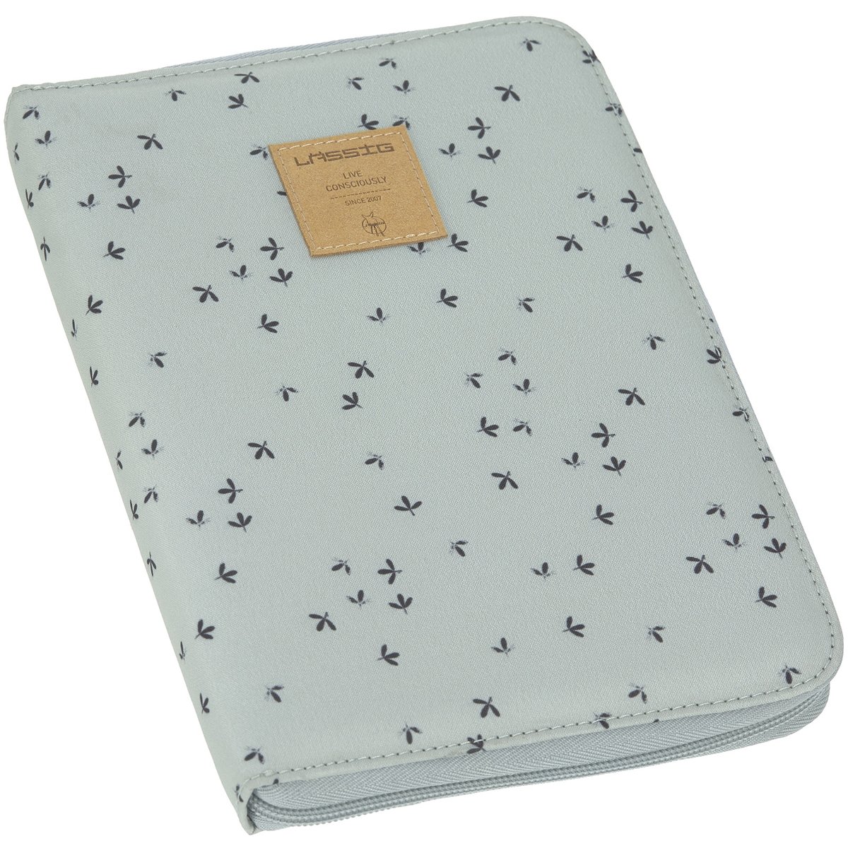 Protège carnet de santé menthe, gris, LASSIG