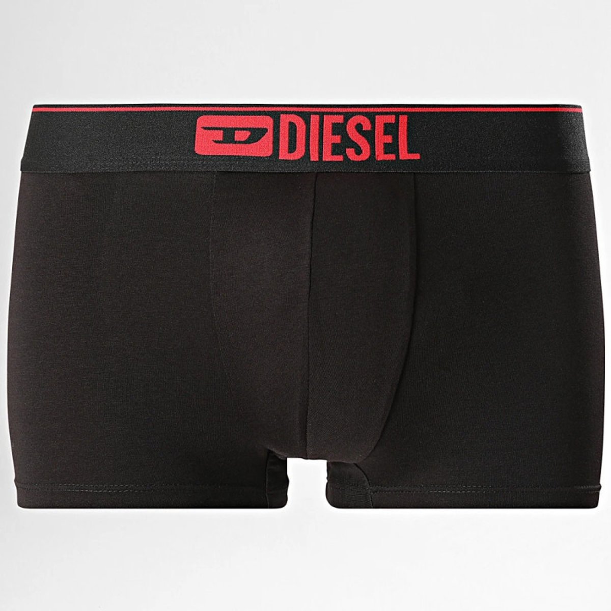Lot de 3 boxers classiques en coton noirs unis avec le nom de la marque noirs, DIESEL