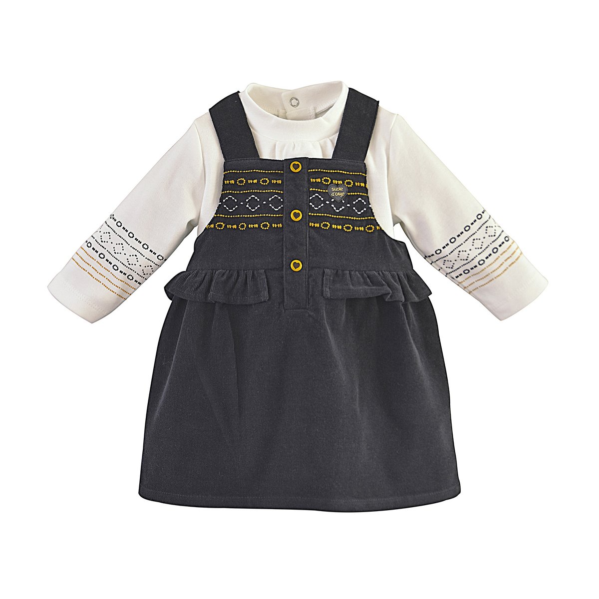 Tee shirt + robe doriane gris, SUCRE D'ORGE
