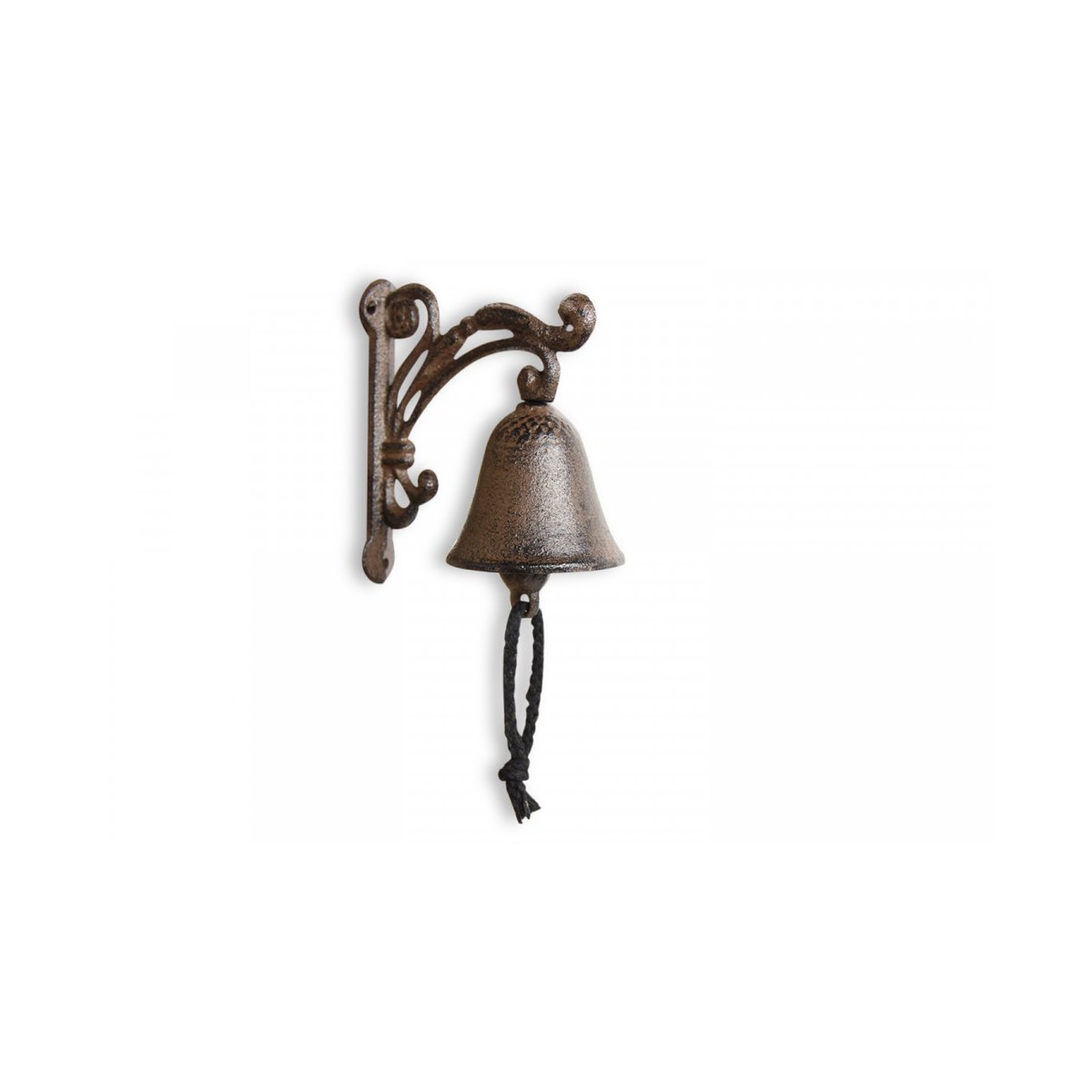 Cloche Fonte Marron 11x7x13cm marron, DECORATION D’AUTREFOIS