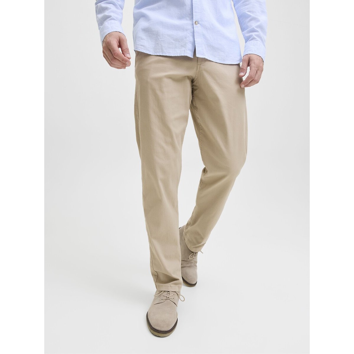 Lot de 2 pantalons chino bleu marine + beige, JACK & JONES
