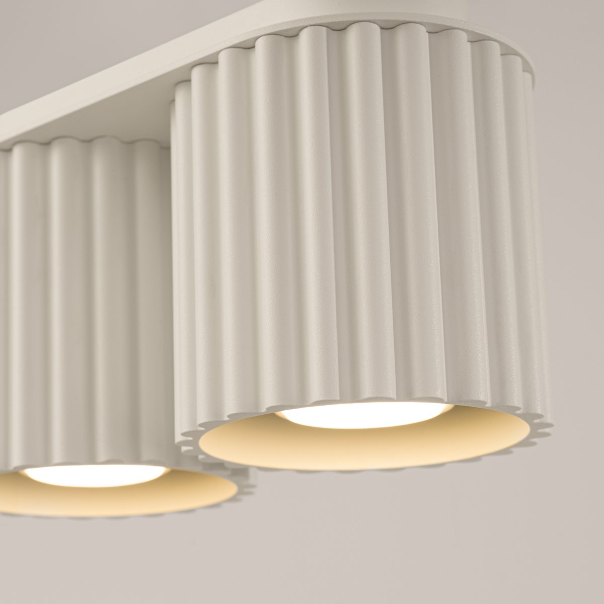 Plafonnier Aluminium Beige GU10 2 Aura beige, EDEN