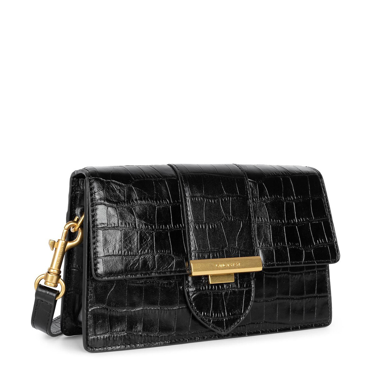 Carteira em pele, EXOTIC ILY preto , LANCASTER