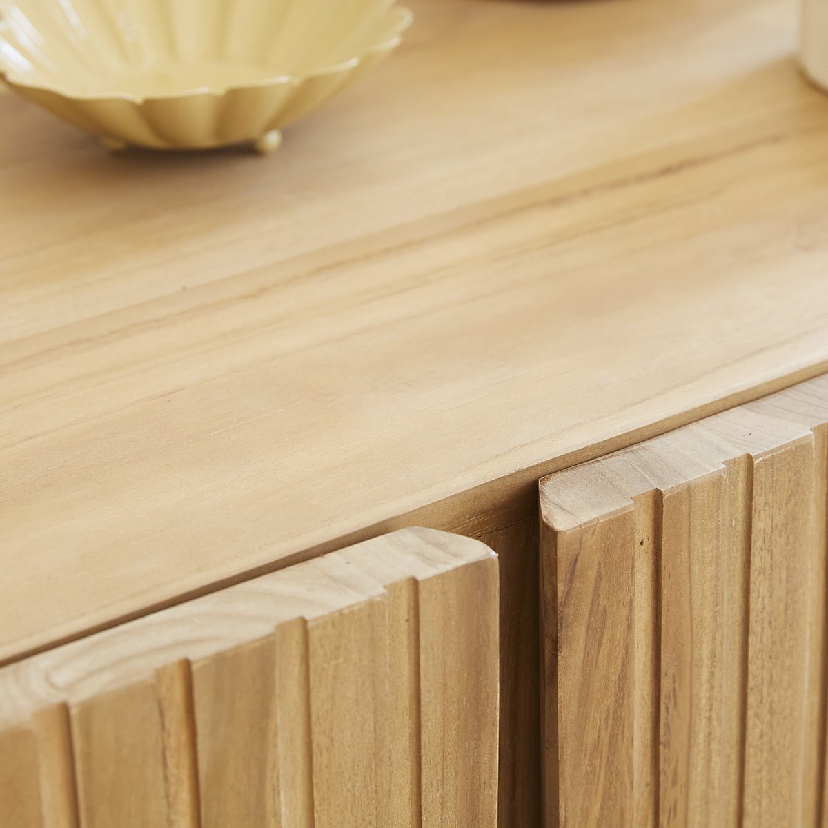 Buffet en bois de teck et métal 120 PORTLAND naturel, BERAH GETAH