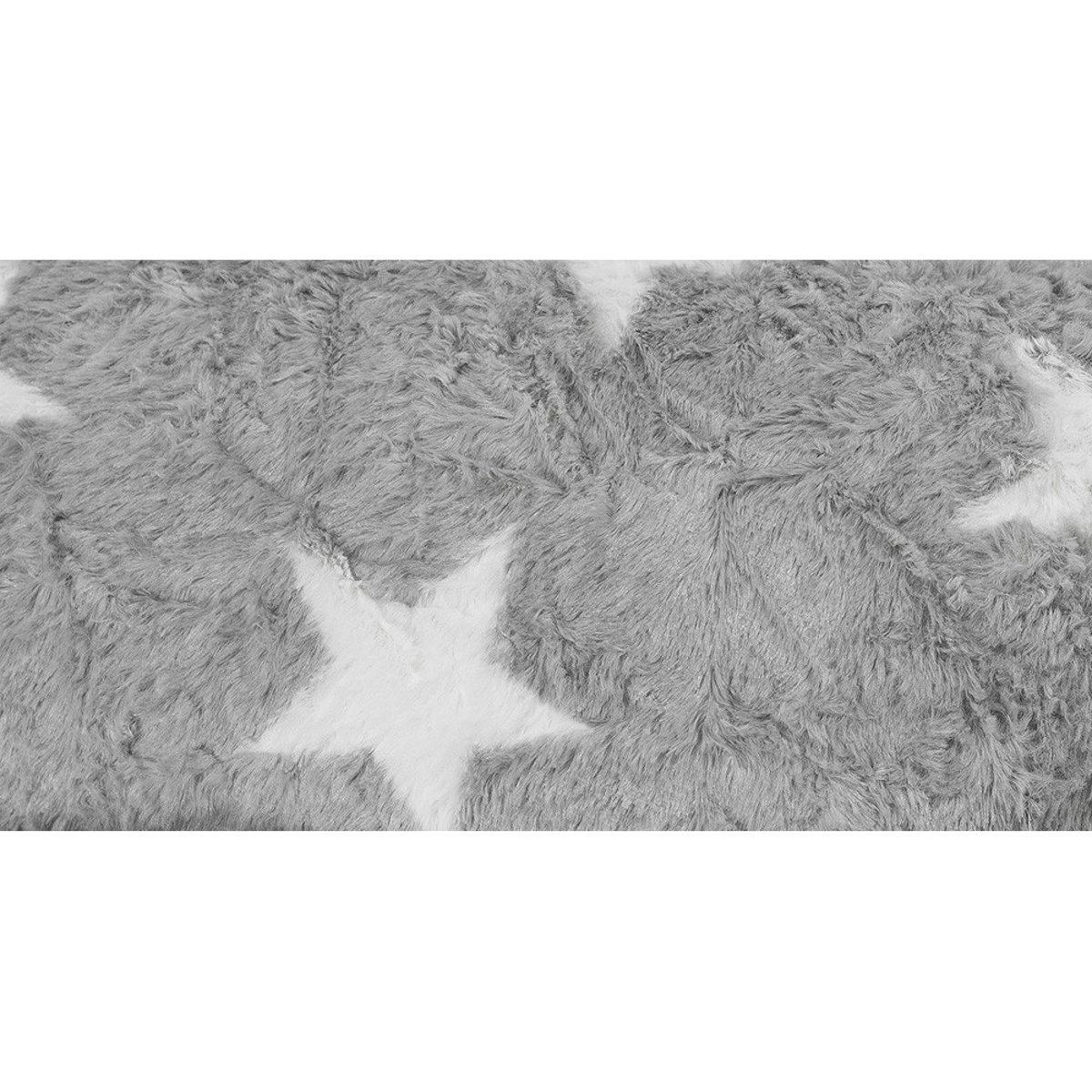 Pouf poire d'intérieur FLUFFY STARS L gris, SITTING POINT