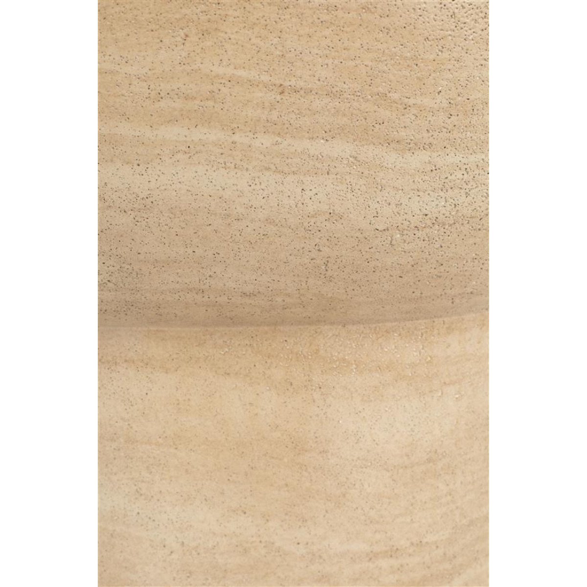 Table basse ronde en béton finition travertin - NOBLE beige, ZUIVER