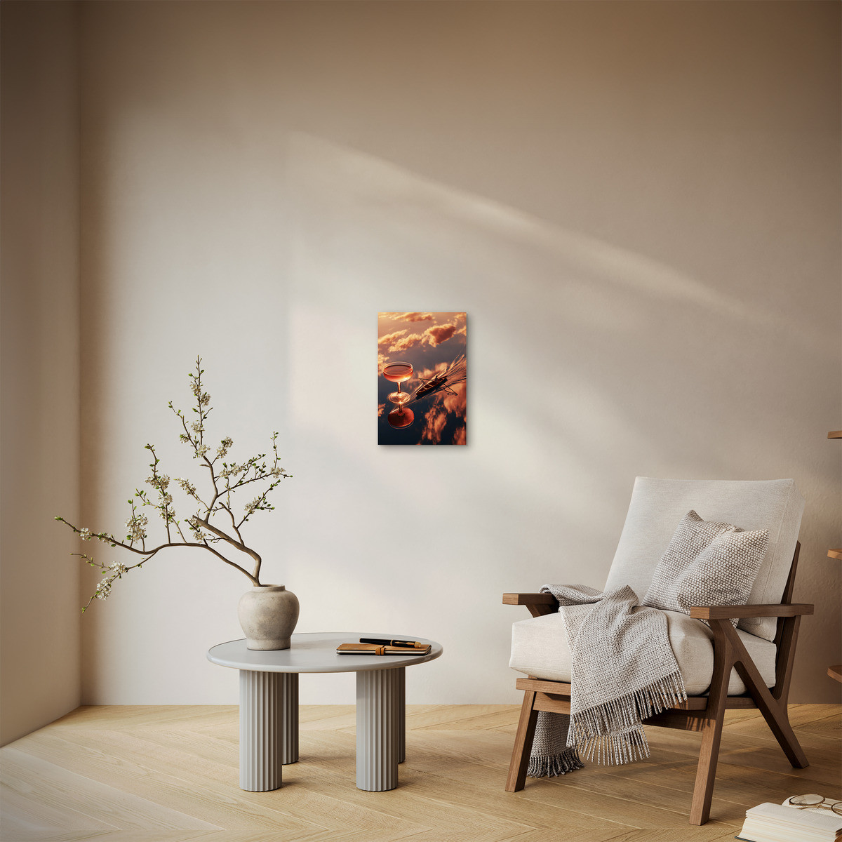 Tableau Sur Toile Nuages Poétiques ILLUSION tableaux sur toile-rose, CEANOTHE