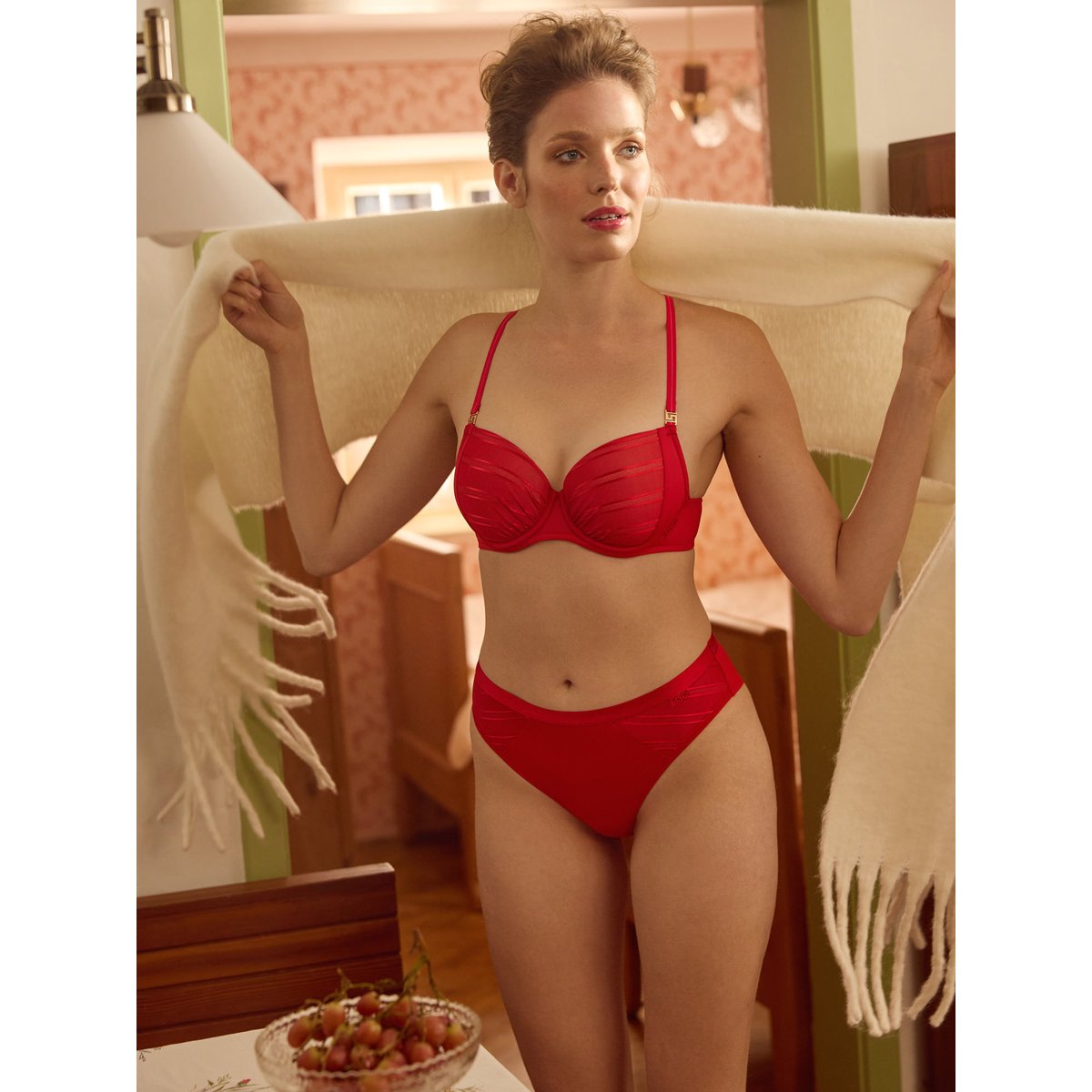 Soutien-gorge préformé PRINCESS rouge, LISCA