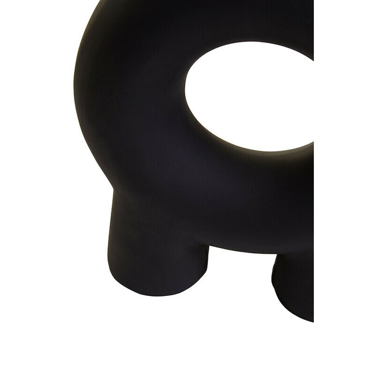 Small Abstract Candle Holder in Black black, FIFTY FIVE SOUTH