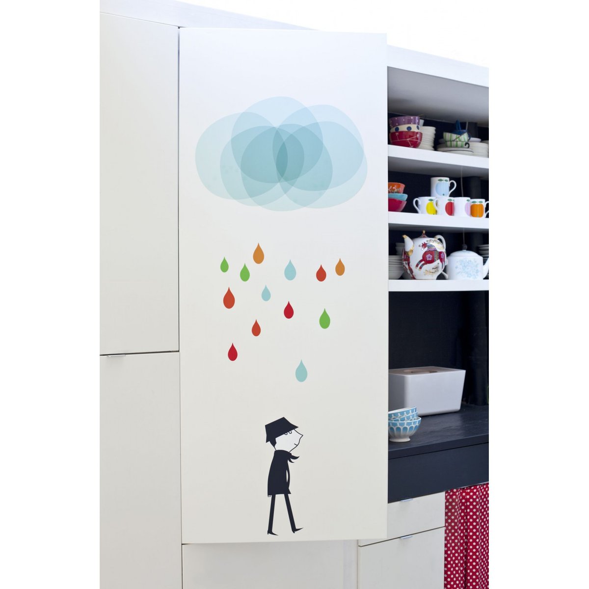 Sticker Mural Monsieur I multicolore, ARCHIV
