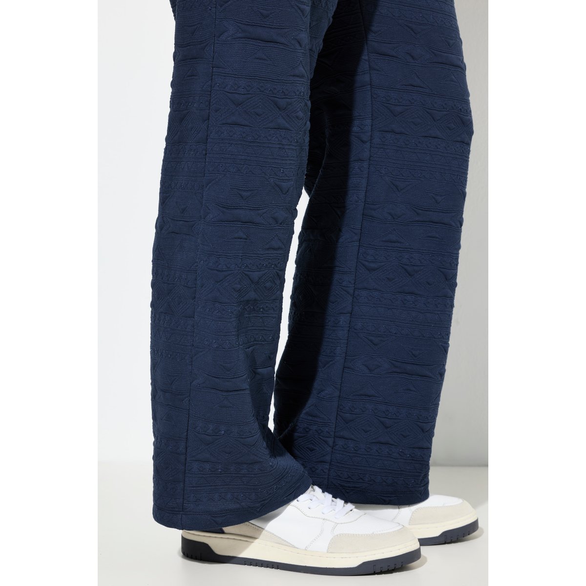 Pantalon en coton bio Rose bleu marine, ULLA POPKEN