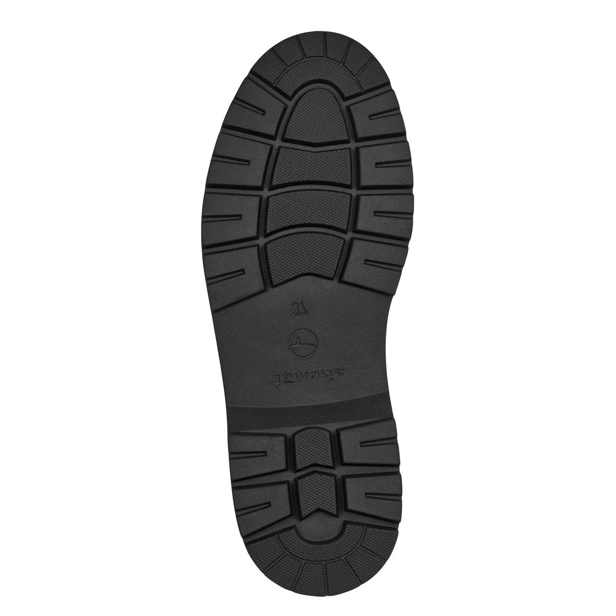 Bottine Chelsea en cuir noir cuir, TAMARIS
