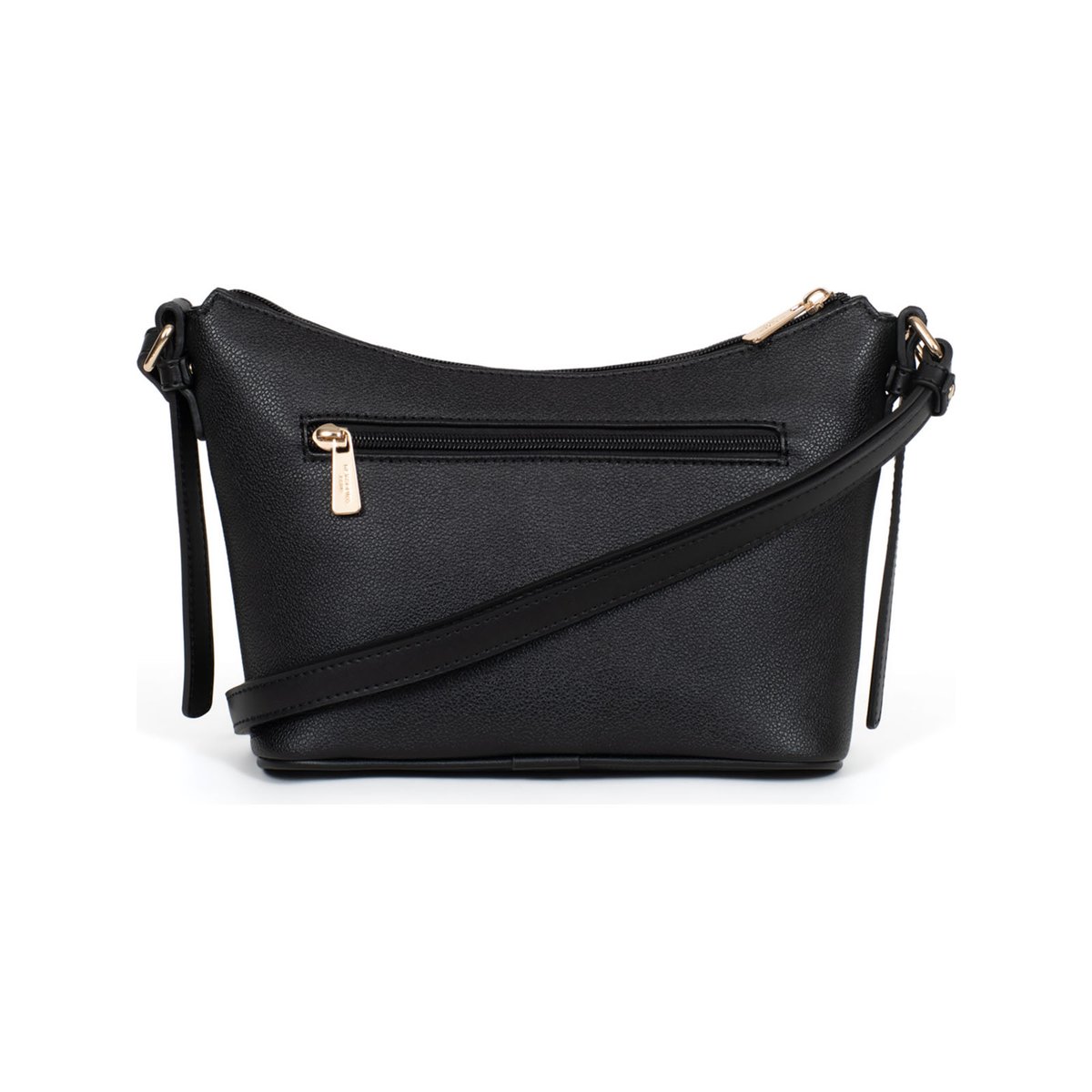 Sac porté travers MAÉ noir, HEXAGONA
