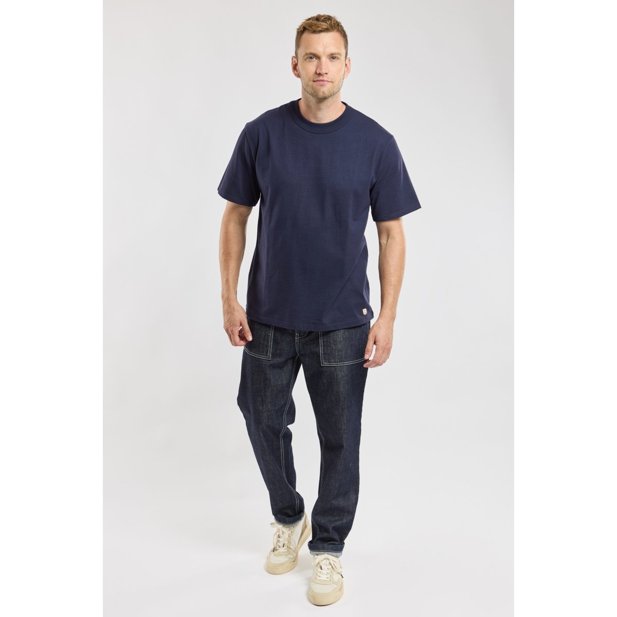 T-shirt uni en coton épais navire, ARMOR-LUX