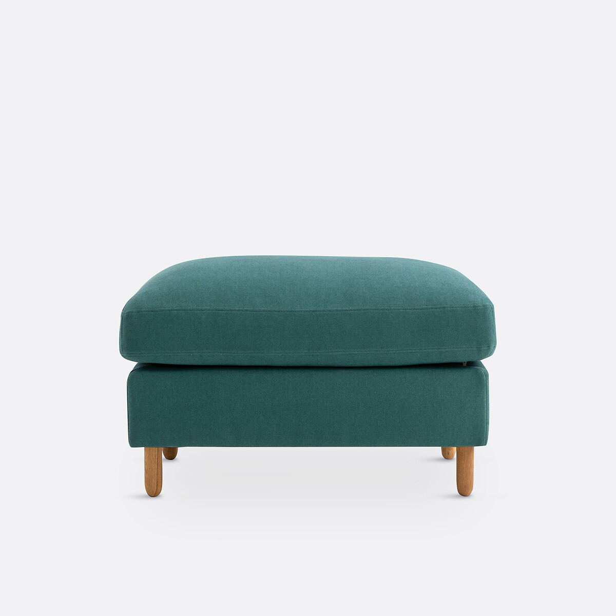 Poef katoen/polyester Loméo eucalyptus groen, LA REDOUTE INTERIEURS